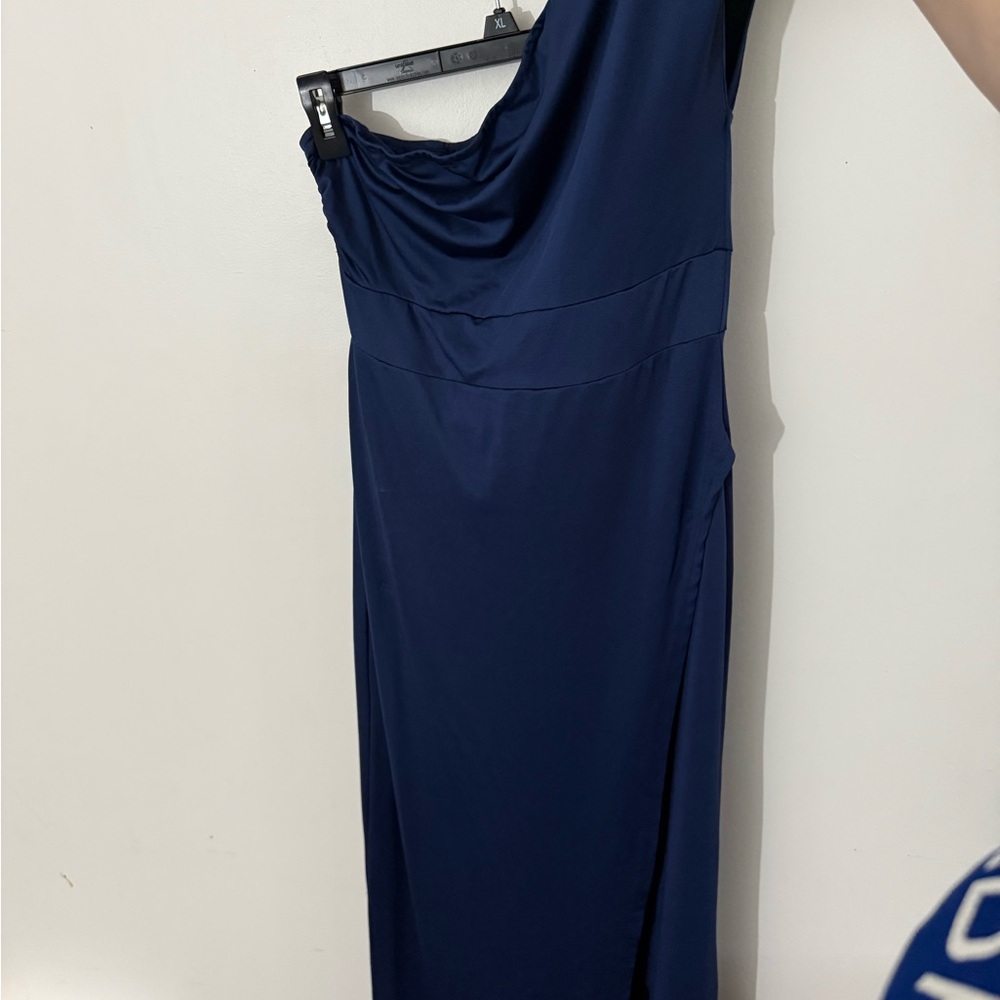 SHEIN Navy One-Shoulder Dress